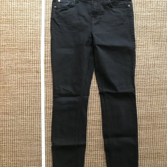 Seven The Skinny Black Jeans Mid Rise Size 26 - Picture 3 of 8